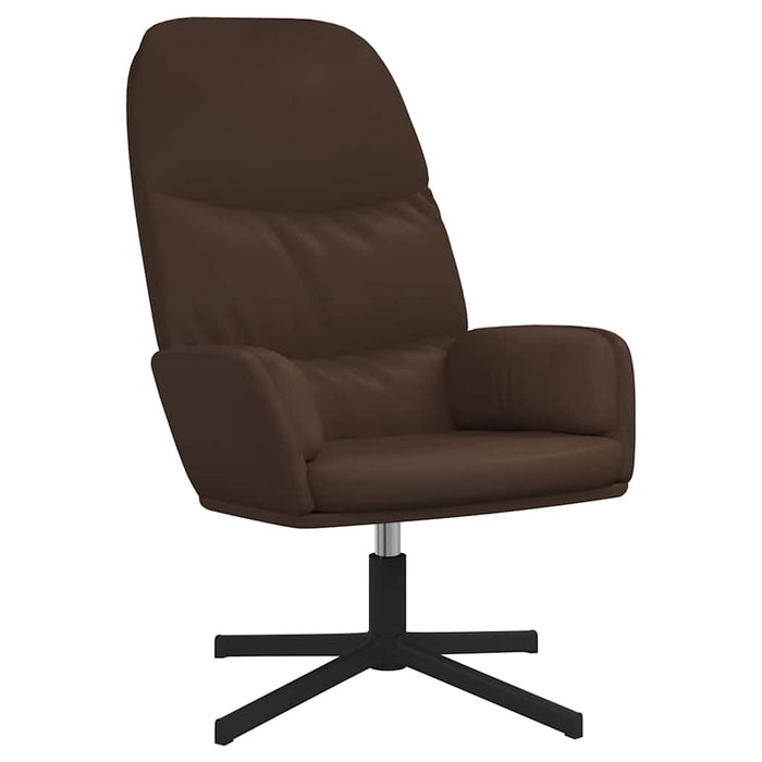 Scaun de relaxare, maro, piele ecologică WALTI