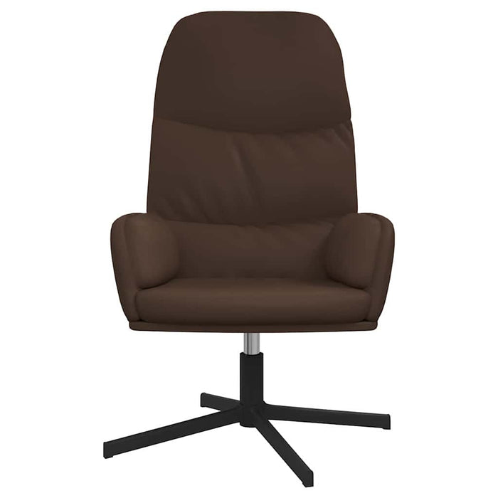 Scaun de relaxare, maro, piele ecologică WALTI