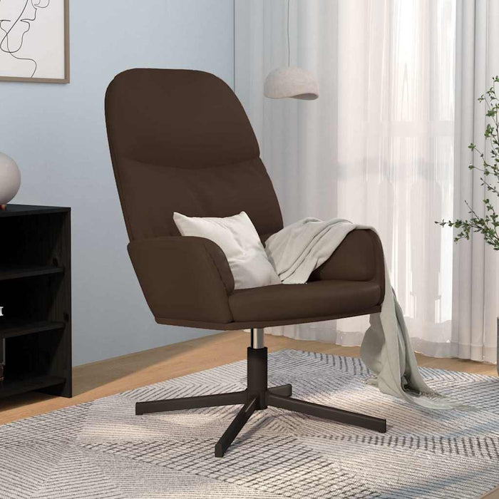 Scaun de relaxare, maro, piele ecologică WALTI
