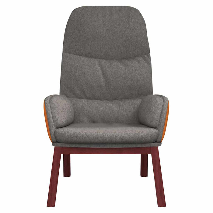 Scaun de relaxare, gri deschis, material textil WALTI