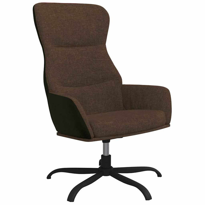 Scaun de relaxare, maro, material textil WALTI