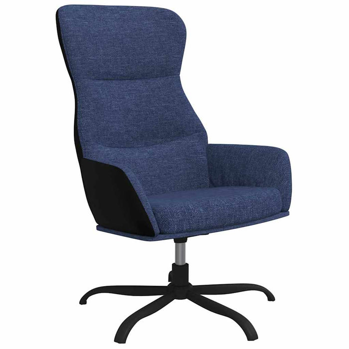 Scaun de relaxare, albastru, material textil WALTI