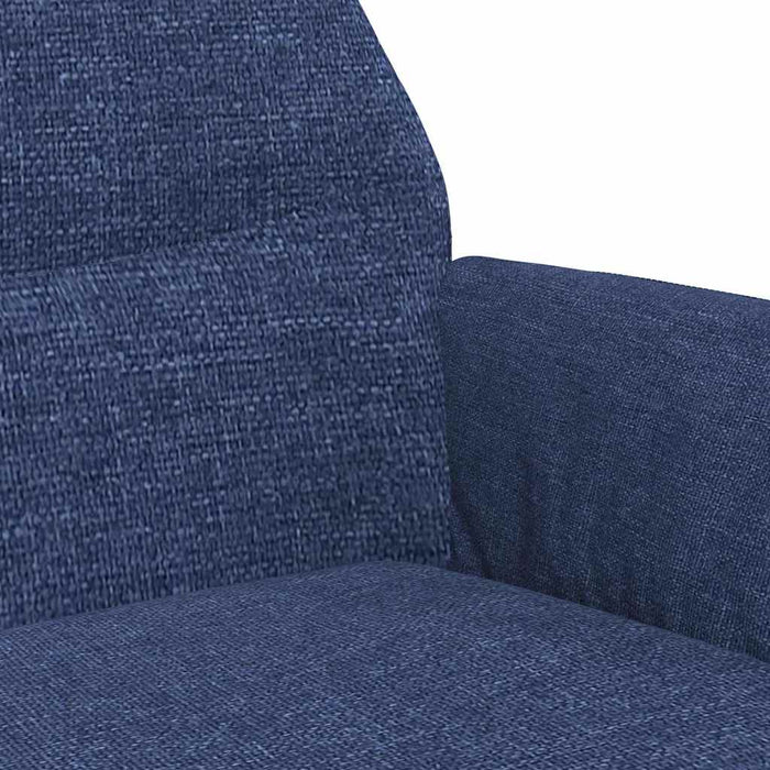 Scaun de relaxare, albastru, material textil WALTI