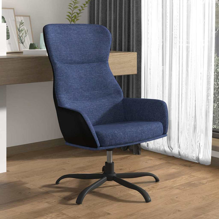 Scaun de relaxare, albastru, material textil WALTI