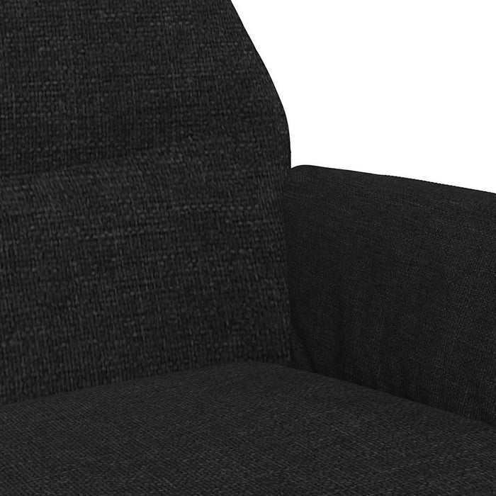 Scaun de relaxare, negru, material textil WALTI