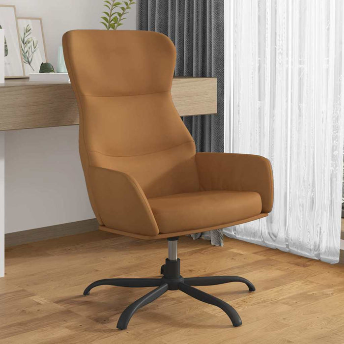 Scaun de relaxare, gri taupe, piele întoarsă artificială WALTI