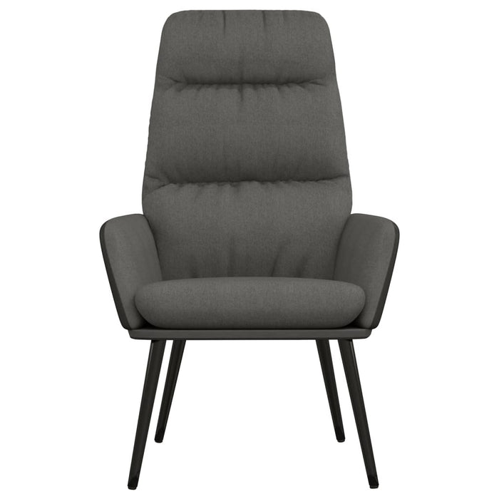 Scaun de relaxare, gri închis, material textil WALTI