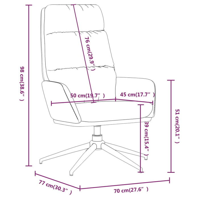 Scaun de relaxare, gri închis, material textil - WALTI WALTI