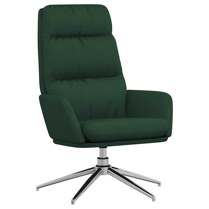 Scaun de relaxare, verde închis, material textil WALTI