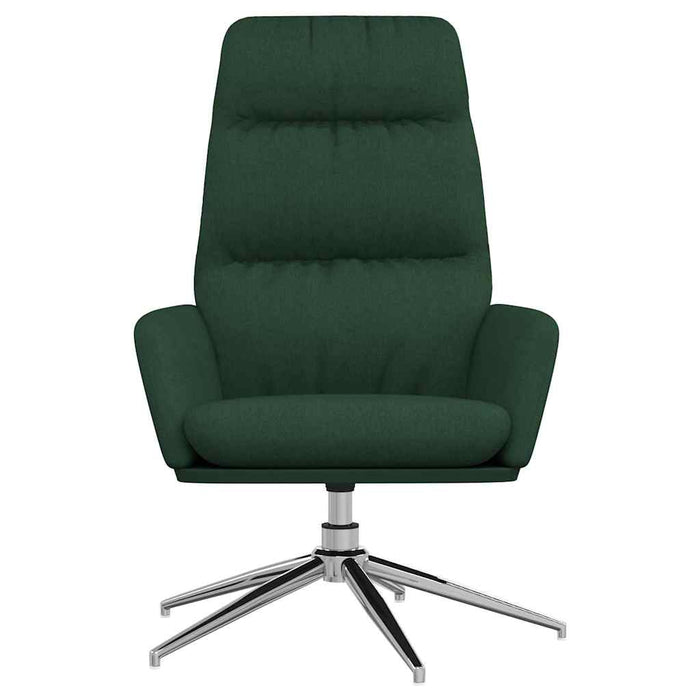 Scaun de relaxare, verde închis, material textil WALTI
