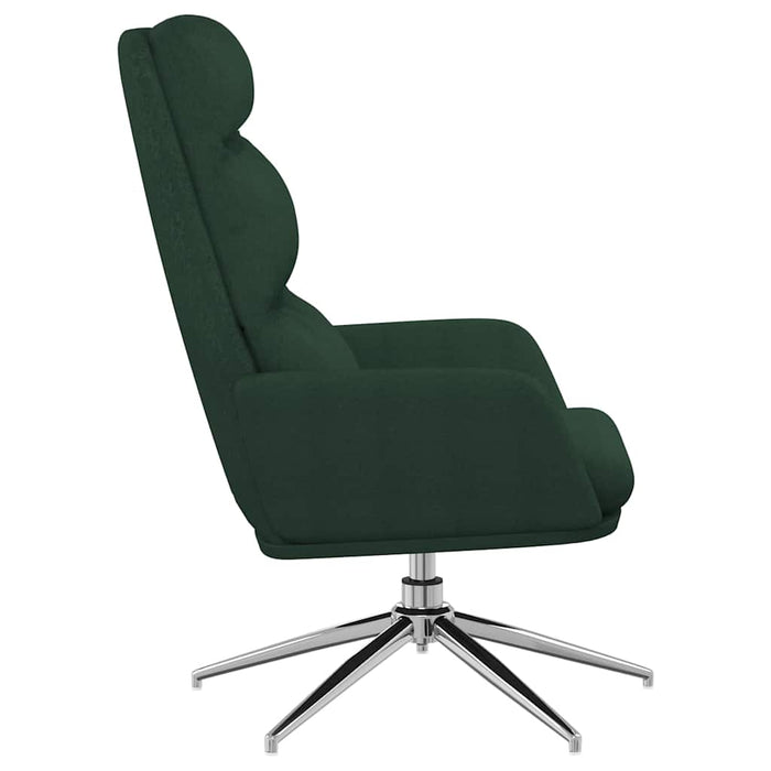 Scaun de relaxare, verde închis, material textil WALTI