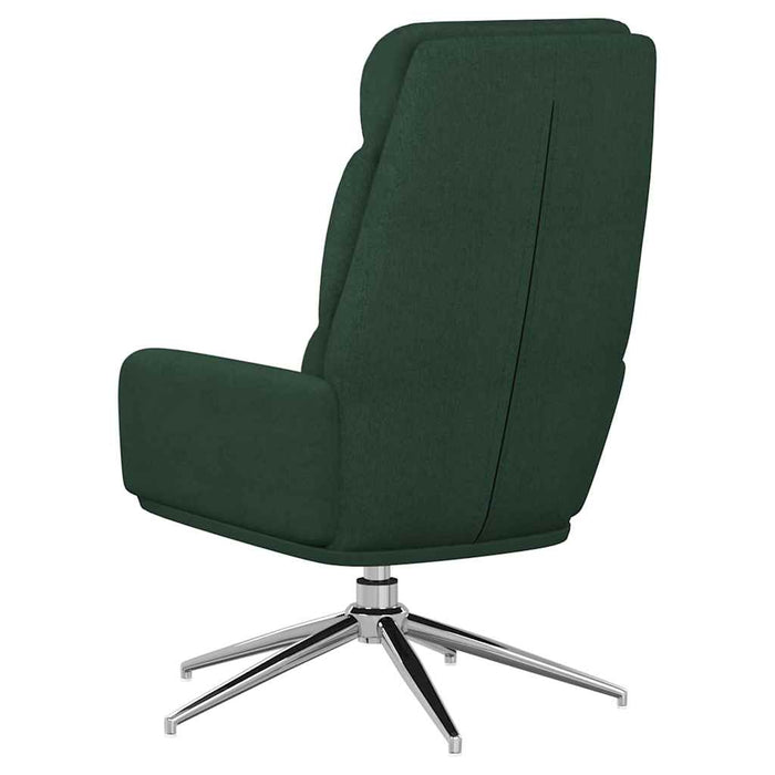 Scaun de relaxare, verde închis, material textil WALTI