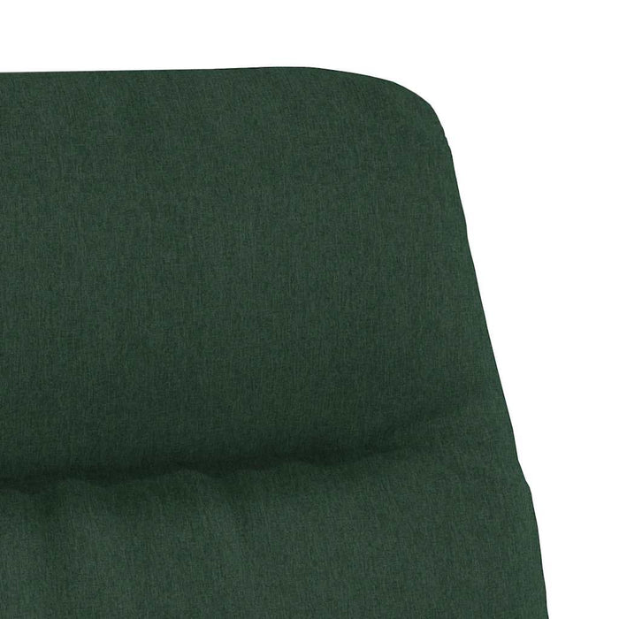 Scaun de relaxare, verde închis, material textil WALTI