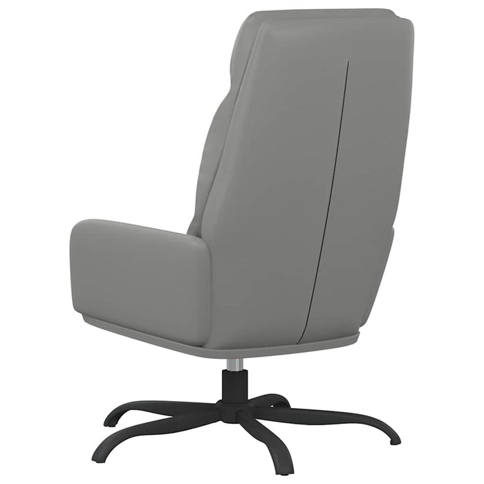 Scaun de relaxare, gri, piele ecologică WALTI