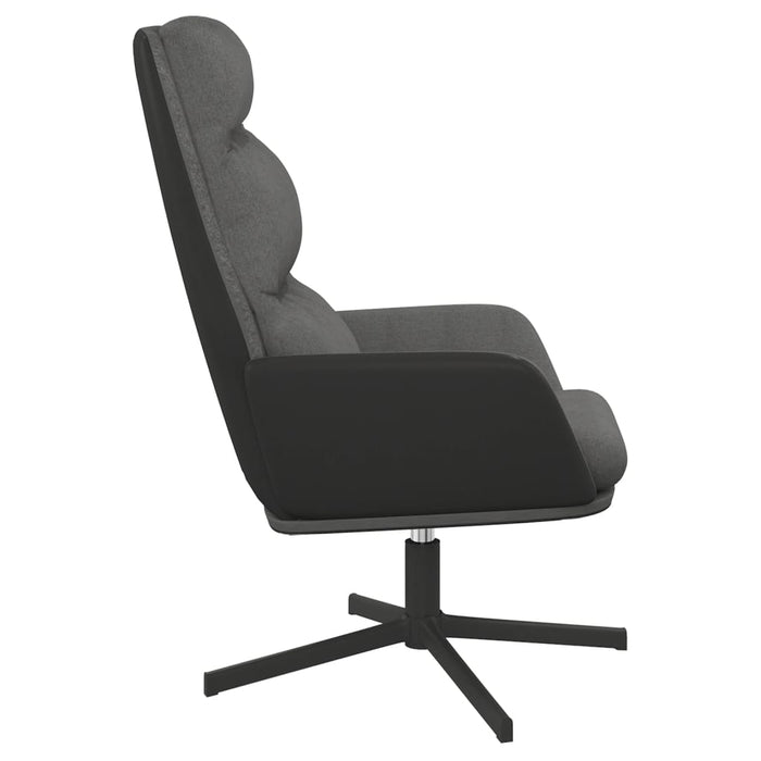 Scaun de relaxare, gri deschis, material textil WALTI