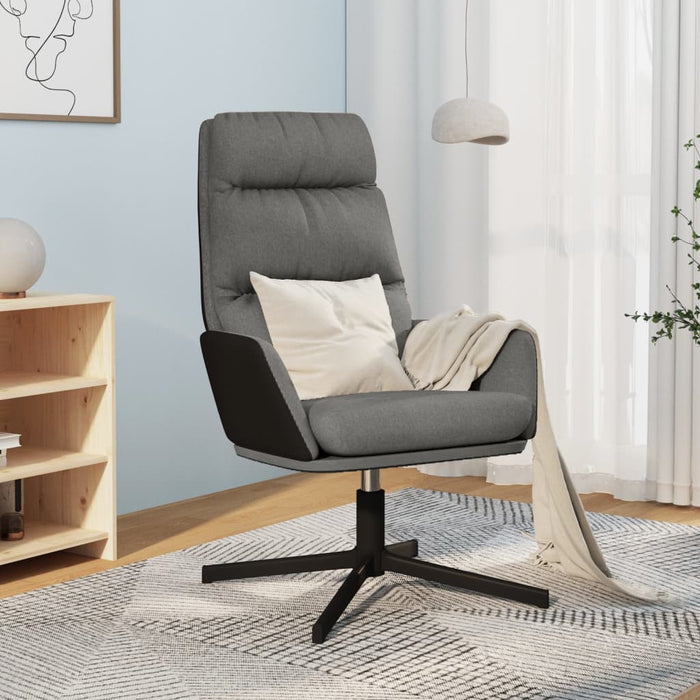 Scaun de relaxare, gri deschis, material textil WALTI