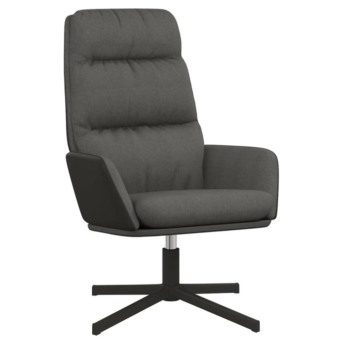 Scaun de relaxare, gri închis, material textil WALTI