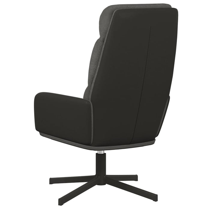 Scaun de relaxare, gri închis, material textil WALTI