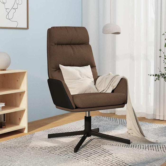 Scaun de relaxare, maro, material textil WALTI