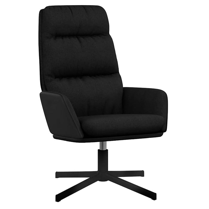 Scaun de relaxare, negru, material textil WALTI