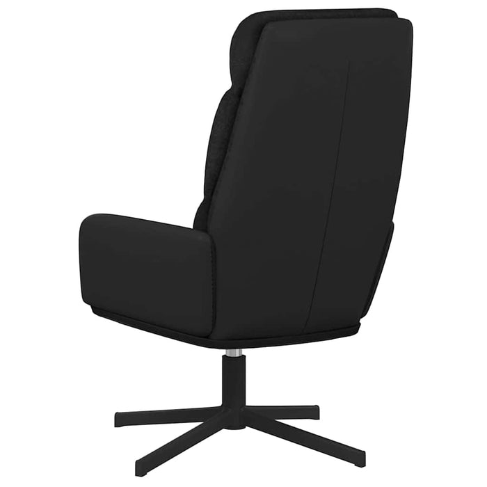 Scaun de relaxare, negru, material textil WALTI