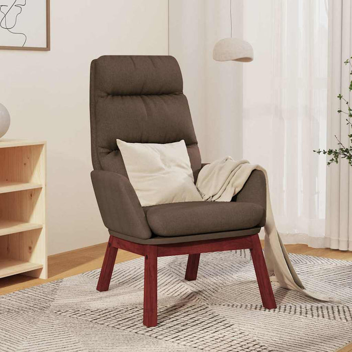 Scaun de relaxare, gri taupe, material textil WALTI