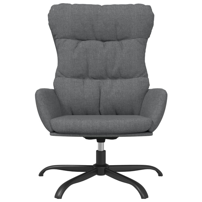 Scaun de relaxare, gri deschis, material textil WALTI