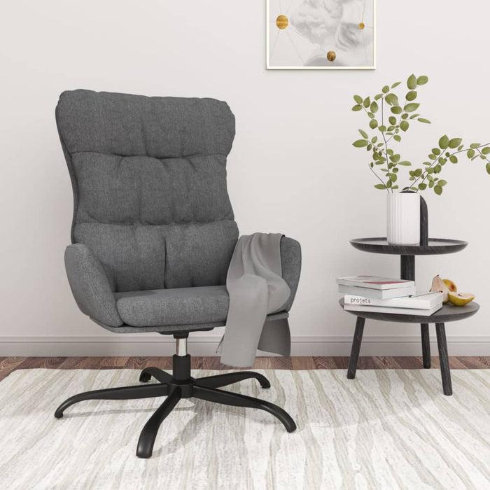 Scaun de relaxare, gri deschis, material textil WALTI