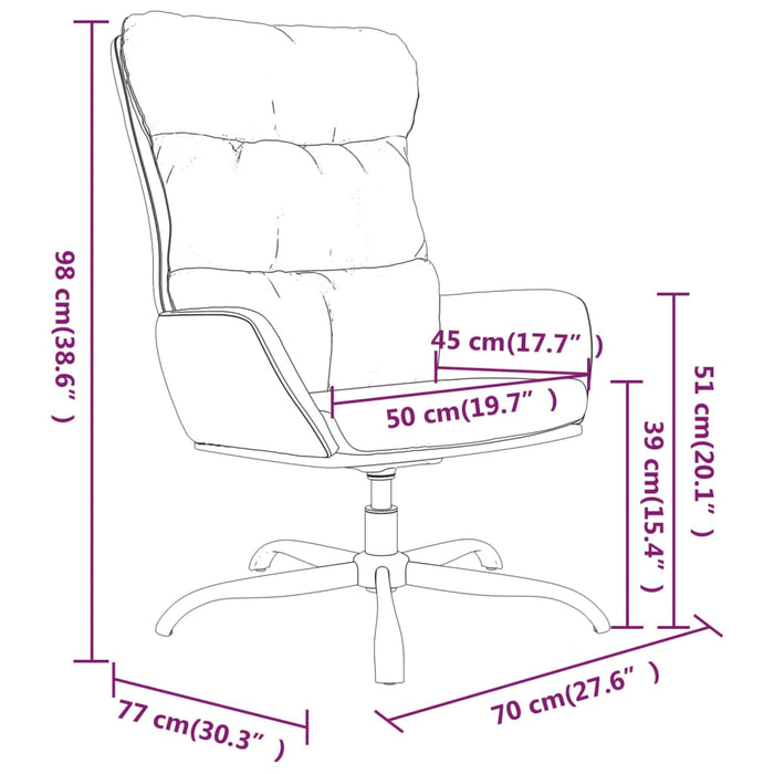 Scaun de relaxare, gri închis, material textil - WALTI WALTI