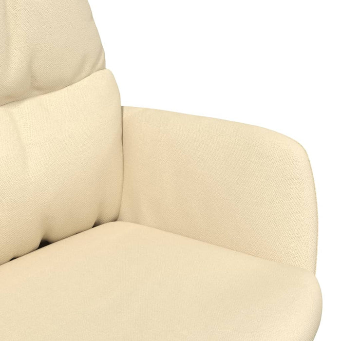 Scaun de relaxare, crem, material textil WALTI