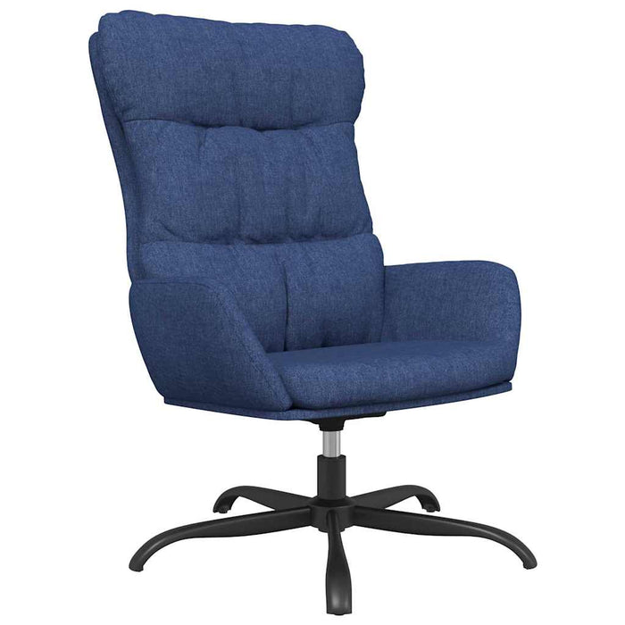 Scaun de relaxare, albastru, material textil WALTI