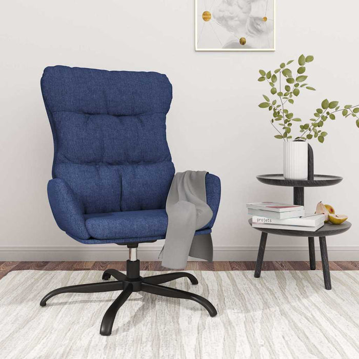 Scaun de relaxare, albastru, material textil WALTI