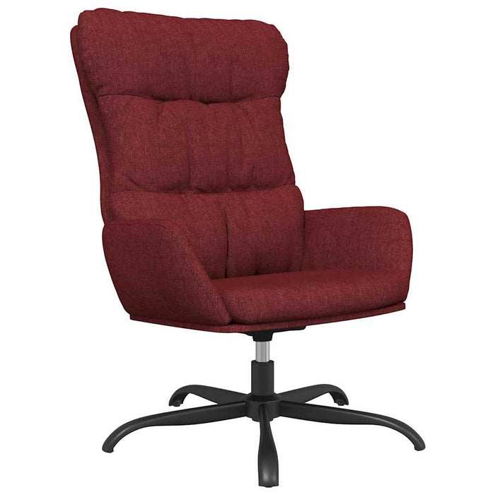 Scaun de relaxare, roșu vin, material textil WALTI