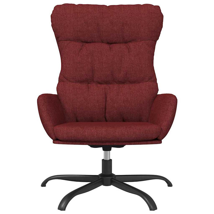 Scaun de relaxare, roșu vin, material textil WALTI