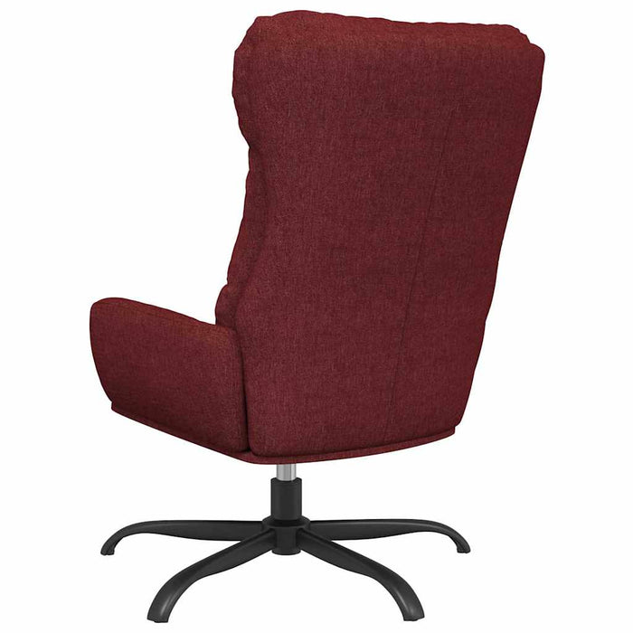 Scaun de relaxare, roșu vin, material textil WALTI