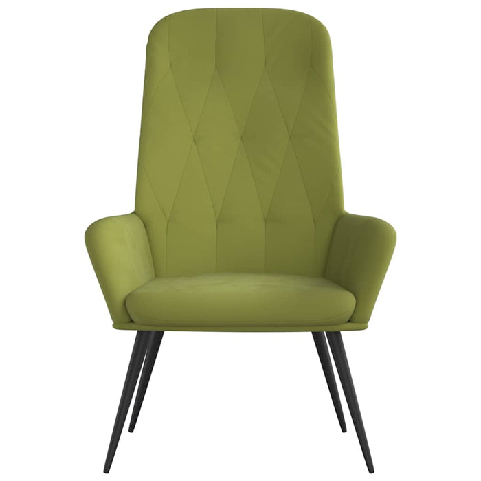 Scaun de relaxare, verde deschis, catifea WALTI