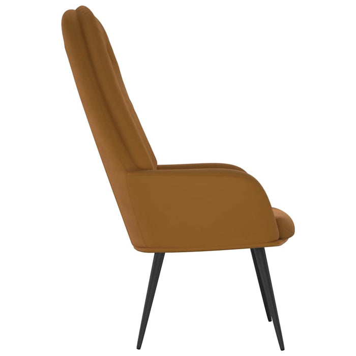 Scaun de relaxare, maro, catifea WALTI