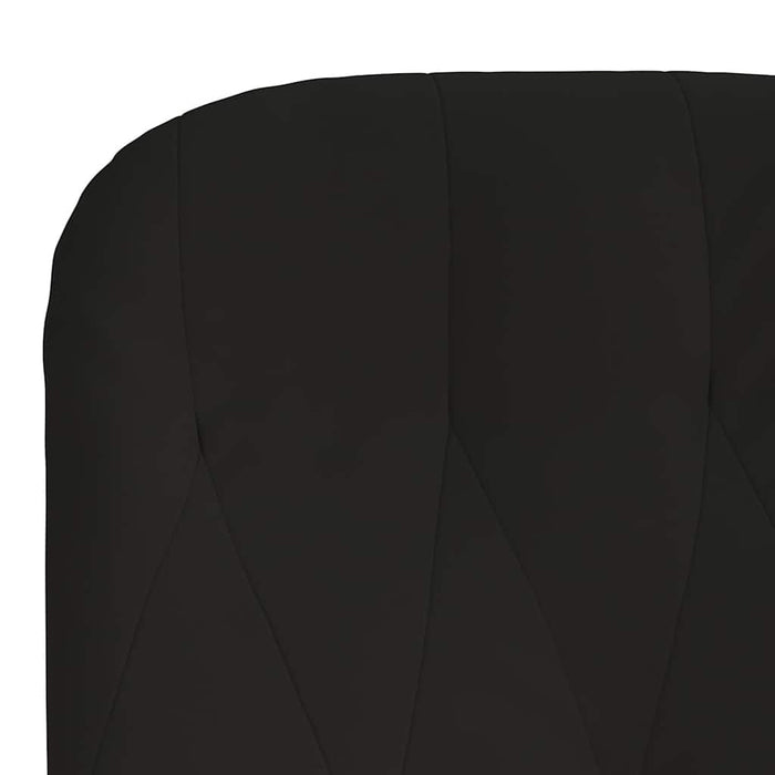 Scaun de relaxare, negru, catifea WALTI