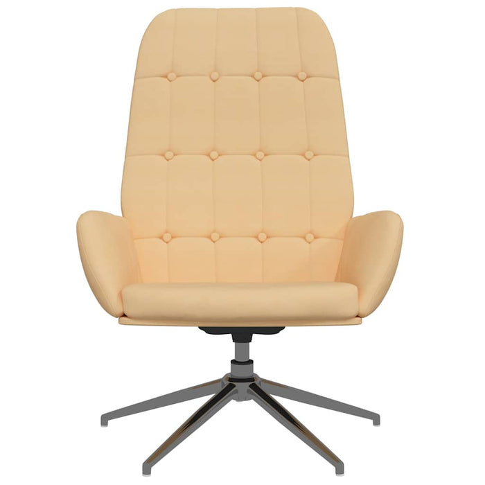 Scaun de relaxare, crem, piele întoarsă artificială WALTI