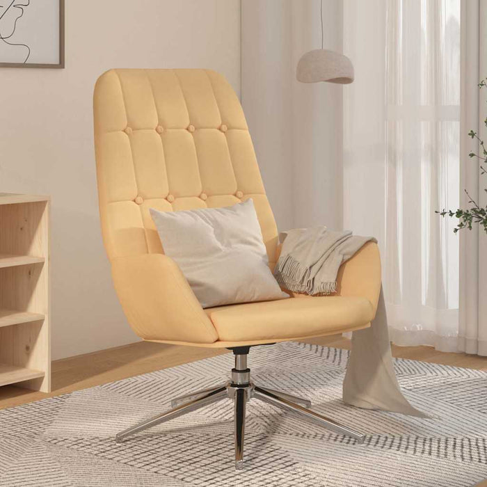 Scaun de relaxare, crem, piele întoarsă artificială WALTI