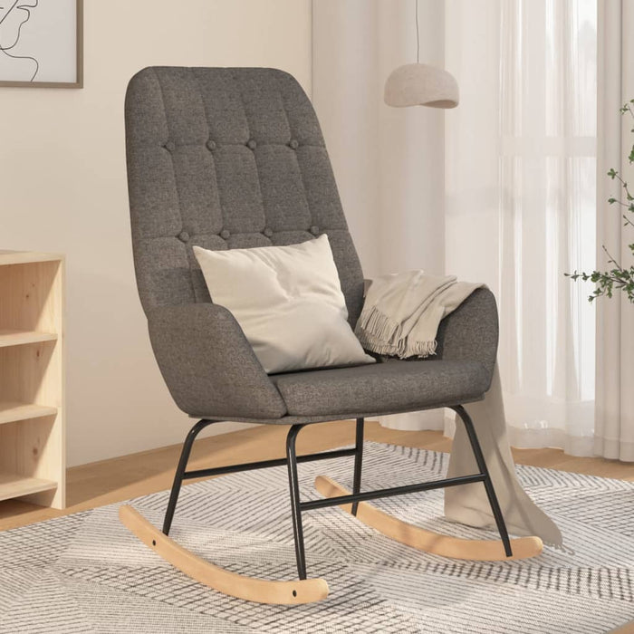 Scaun balansoar, gri deschis, material textil - WALTI WALTI