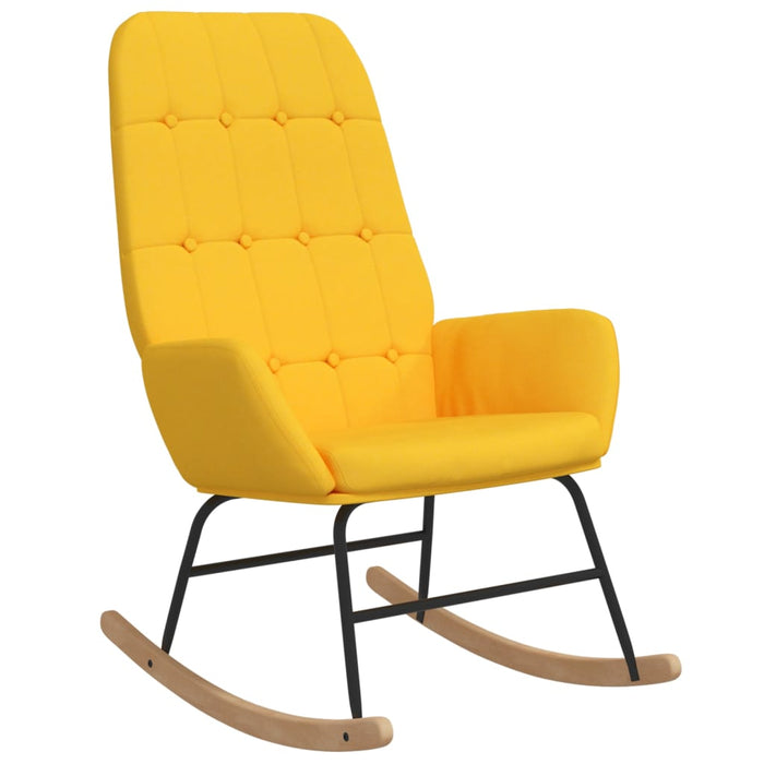Scaun balansoar, galben muștar, material textil - WALTI WALTI