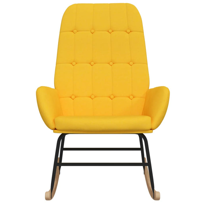 Scaun balansoar, galben muștar, material textil - WALTI WALTI