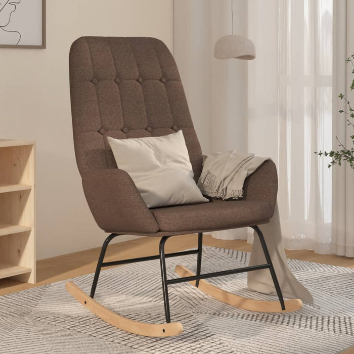 Scaun balansoar, gri taupe, material textil - WALTI WALTI