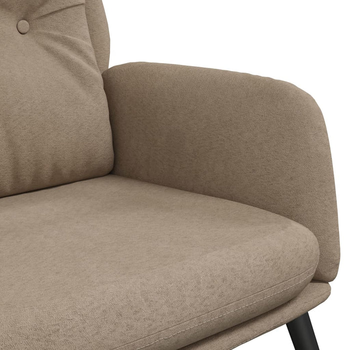 Scaun de relaxare, gri taupe, piele întoarsă artificială WALTI