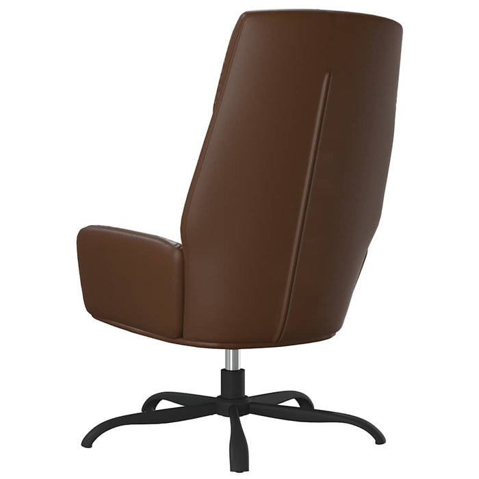 Scaun de relaxare, maro, piele ecologică WALTI