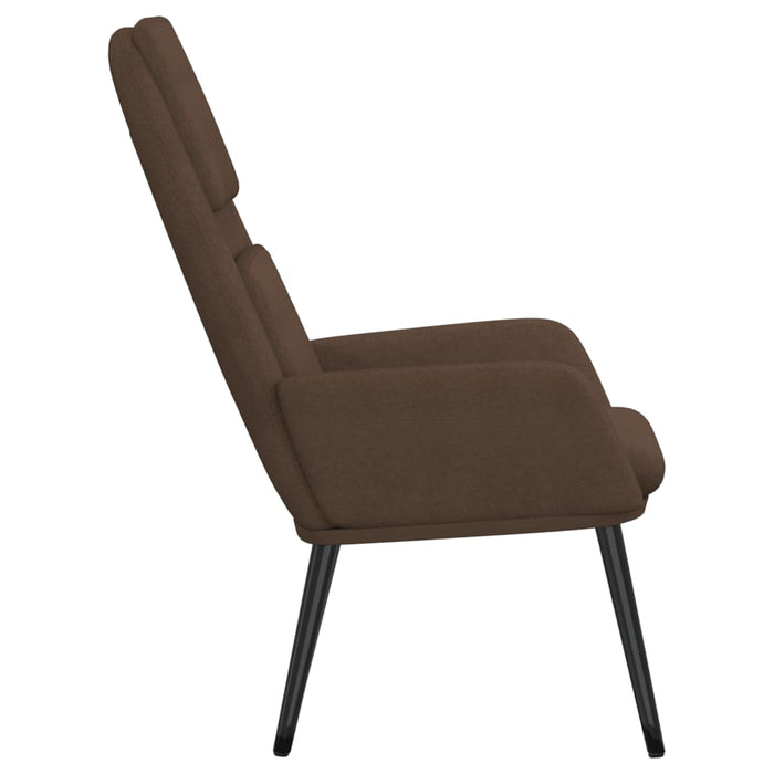 Scaun de relaxare, maro, material textil WALTI