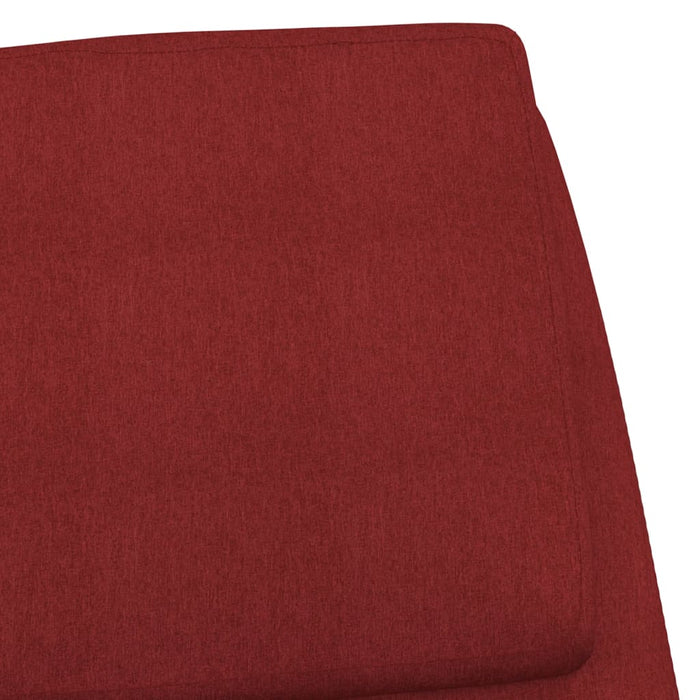 Scaun de relaxare, roșu vin, material textil WALTI