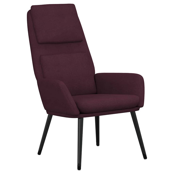 Scaun de relaxare, violet, material textil WALTI