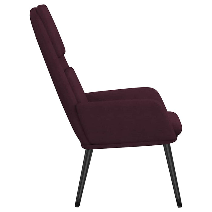Scaun de relaxare, violet, material textil WALTI